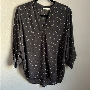 Polka Dot Black Blouse